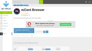 
                            11. mCent Browser 0.13 for Android - Download