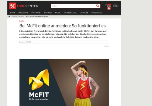 
                            3. McFit online anmelden: So geht's | TippCenter