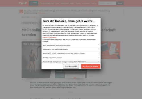 
                            9. McFit online kündigen: So können Sie Ihre Mitgliedschaft beendigen ...