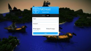 
                            4. MCHost - Login