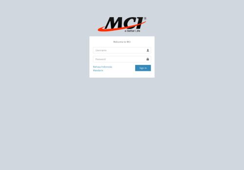 
                            8. MCI WORLD | Log in