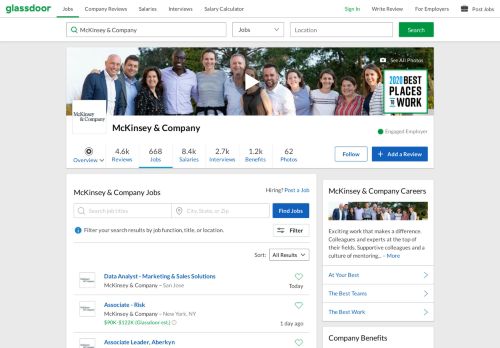 
                            12. McKinsey & Company Jobs | Glassdoor