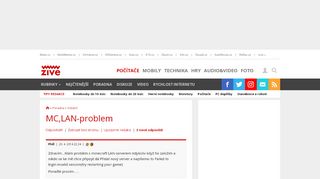 
                            7. MC,LAN-problem - poradna Živě.cz