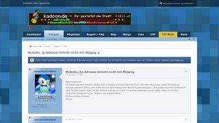 
                            8. Mcleaks. Ip-Adresse stimmt nicht mit Mojang - Hilfe - Kadcon.de