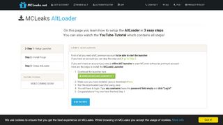 
                            3. MCLeaks.net - Alt Loader
