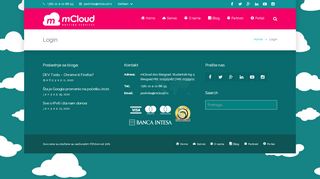 
                            3. mCloud – najbolji SSD Cloud hosting servis u Srbiji – Login