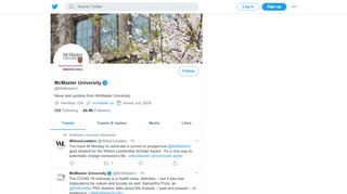 
                            7. McMaster University (@McMasterU) | Twitter