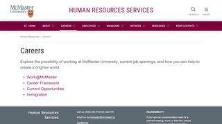 
                            13. McMaster University - Working at McMaster