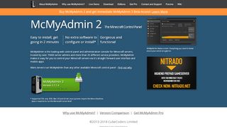 
                            11. McMyAdmin - The Easy-to-use Minecraft Web Admin Panel