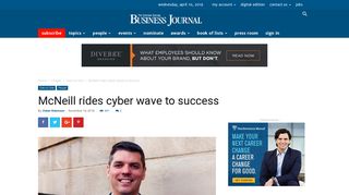 
                            9. McNeill rides cyber wave to success | The Colorado Springs Business ...