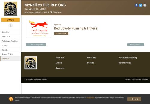 
                            8. McNellies Pub Run OKC: Red Coyote Running & Fitness - RunSignup
