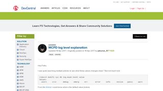 
                            4. MCPD log level explanation - F5 DevCentral - F5 Networks