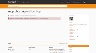 
                            9. mcprohosting/multicraft-api - Packagist