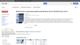 
                            6. MCSA Guide to Administering Microsoft Windows Server 2012/R2, Exam ...
