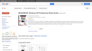 
                            11. MCSA/MCSE: Windows XP Professional Study Guide: Exam 70-270