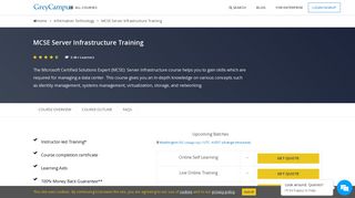 
                            6. MCSE Server Infrastructure Training | GreyCampus