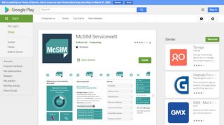 
                            6. McSIM Servicewelt – Apps bei Google Play