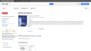 
                            5. MCTS Lab Manual - Google-teoshaun tulos