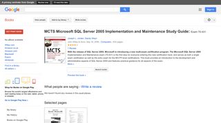 
                            12. MCTS Microsoft SQL Server 2005 Implementation and Maintenance ... - Google Books Result