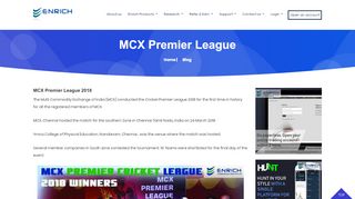 
                            7. MCX Premier league 2018 award winners| Enrich commodity