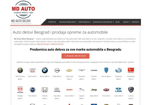 
                            3. MD AUTO DELOVI: Auto delovi Beograd i prodaja opreme za ...