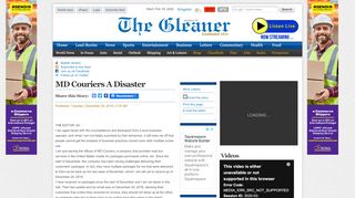 
                            4. MD Couriers a disaster | Letters | Jamaica Gleaner