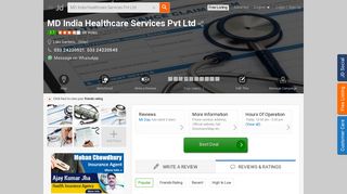 
                            7. MD India Healthcare Services Pvt Ltd, Lake Gardens - Mediclaim ...