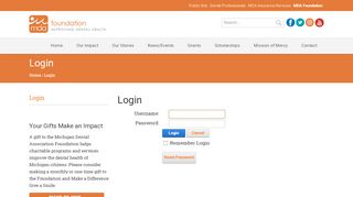 
                            13. MDA Foundation > Login - Michigan Dental Association