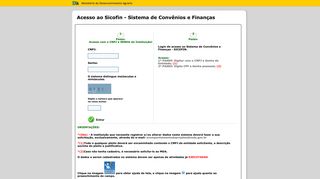 
                            7. MDA SICOFIN - Sistema de Convênios e Finanças