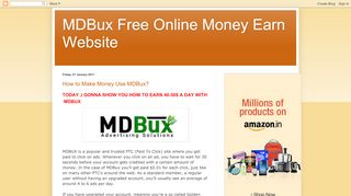 
                            1. MDBux Free Online Money Earn Website
