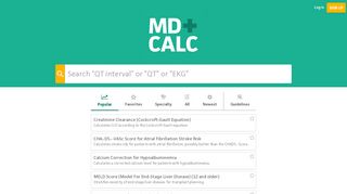 
                            10. MDCalc - Medical calculators, equations, algorithms, and scores