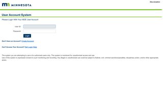 
                            11. MDE User Account Login Page - Minnesota Department of Education