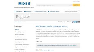 
                            1. MDES - Register