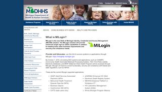 
                            2. MDHHS - MILogin - State of Michigan