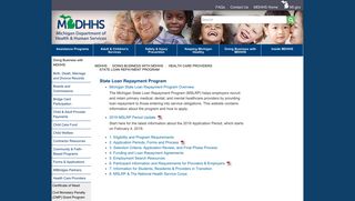 
                            8. MDHHS - State Loan Repayment Program - State of Michigan