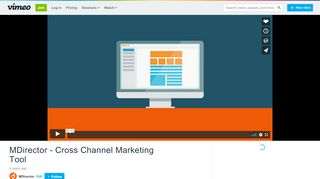 
                            6. MDirector - Cross Channel Marketing Tool on Vimeo