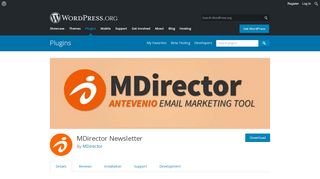 
                            9. MDirector Newsletter | WordPress.org