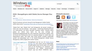 
                            7. MDM: ManageEngine stellt Mobile Device Manager Plus vor ...
