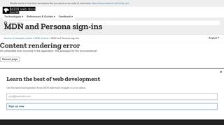 
                            6. MDN and Persona sign-ins - Archive of obsolete content | MDN - Mozilla