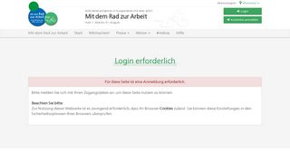 
                            2. MdRzA :: Login erforderlich - Mit dem Rad zur Arbeit