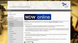 
                            3. mdwOnline | Zentraler Informatikdienst