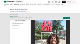 
                            10. Me at the Amor sign - Picture of Sister Cities Park, Philadelphia ...