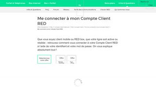 
                            6. Me connecter à mon Espace Client RED - Forum RED - RED by SFR