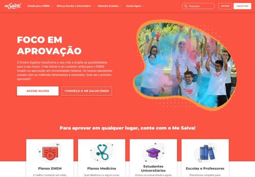 
                            1. Me Salva! - Cursinho Online e Aulas de Reforço