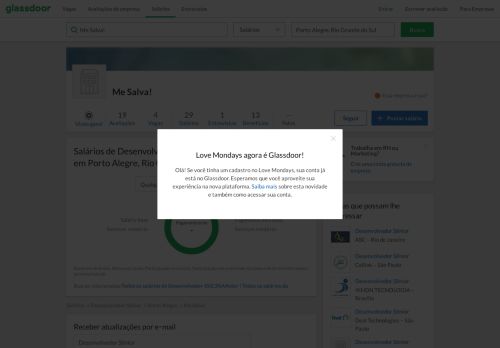 
                            13. Me Salva! - Salários de Desenvolvedor Sênior, Porto Alegre, RS ...