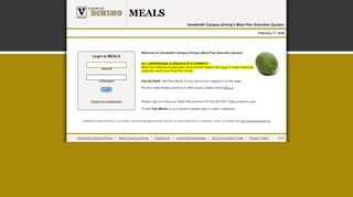 
                            5. MEALS - Login