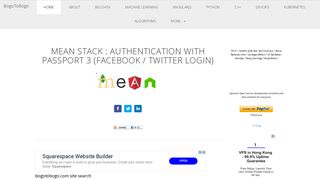 
                            6. MEAN Stack Tutorial : Authentication with Passport 3 (Facebook ...
