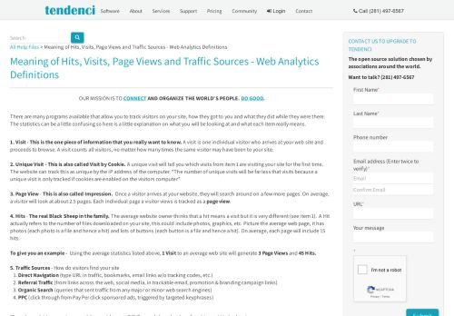 
                            9. Meaning of Hits, Visits, Page Views and Traffic Sources - ...