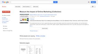 
                            11. Measure the Impact of Online Marketing (Collection)