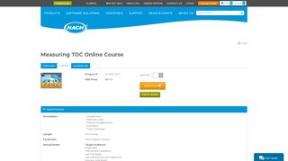 
                            12. Measuring TOC Online Course | Hach USA - Details